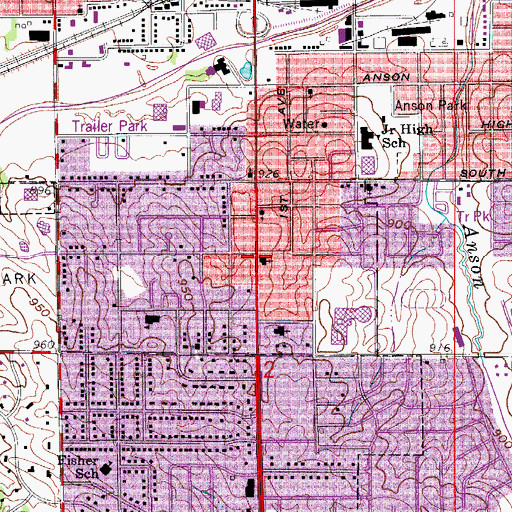 Topographic Map of Church of Christ, IA