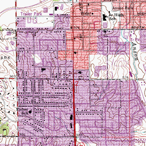 Topographic Map of Redeemer Lutheran Church, IA