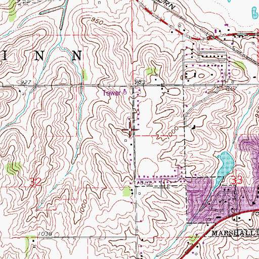 Topographic Map of Great Commission Church, IA