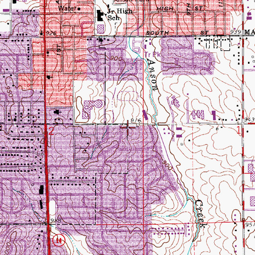 Topographic Map of Jehovah's Witnesses, IA