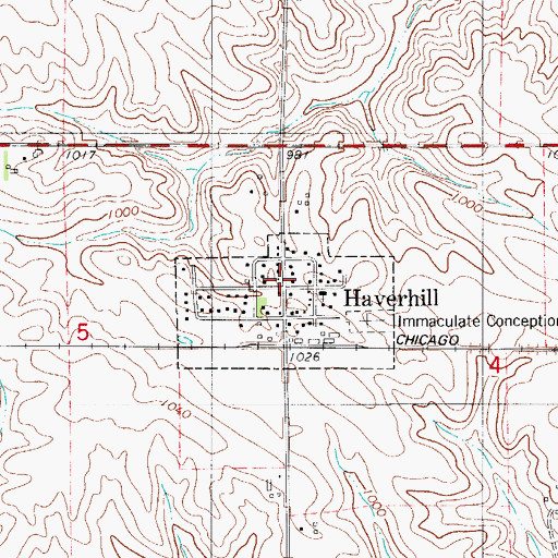 Topographic Map of Matthew Edel Blacksmith Shop, IA