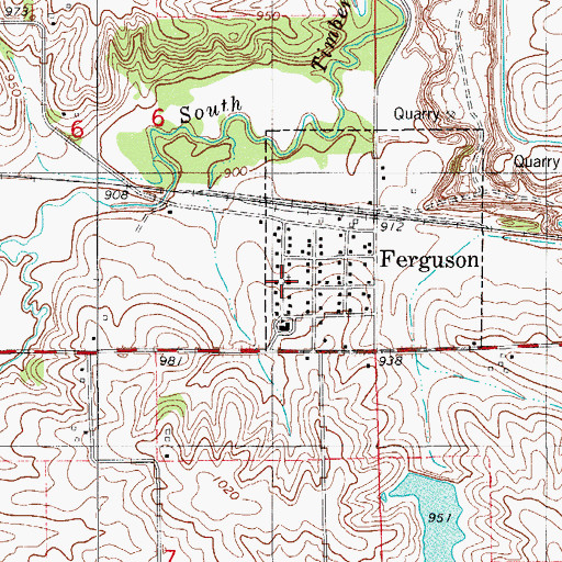 Topographic Map of Christian Bible Church, IA