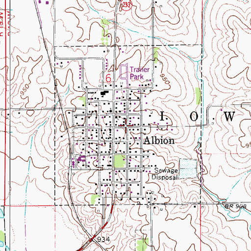 Topographic Map of The Church of Jesus Christ of Latter Day Saints, IA