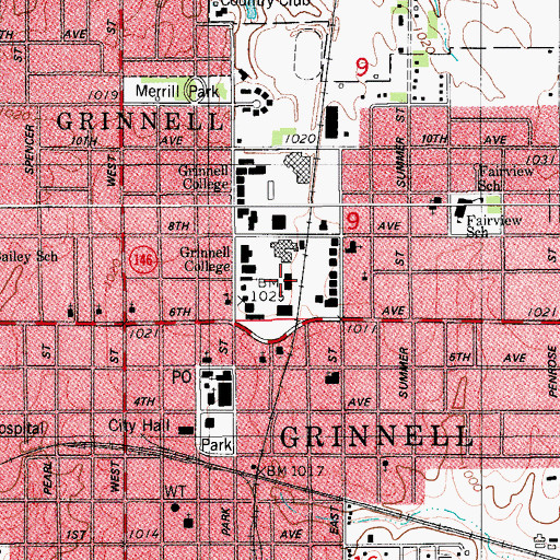 Topographic Map of Forum, IA