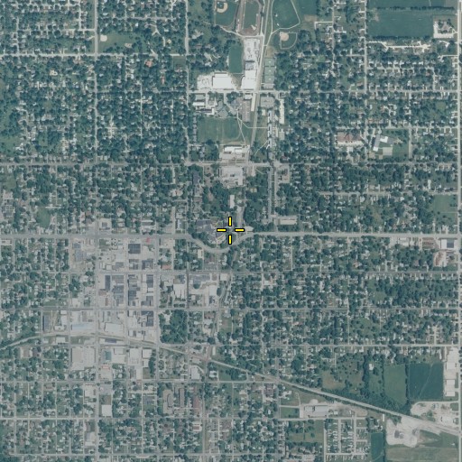 Aerial/Satellite Image of Burling Library, IA