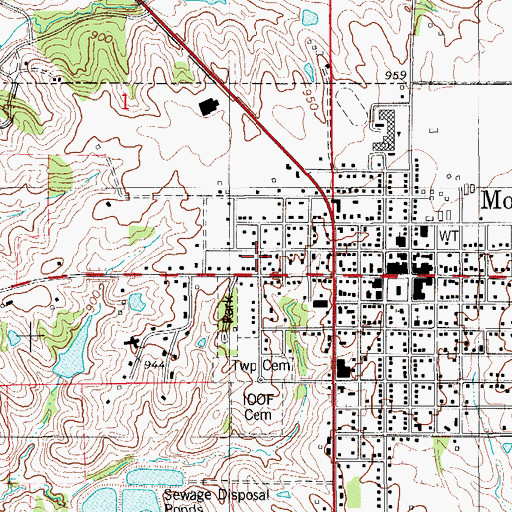 Topographic Map of Jackson Church of Christ, IA