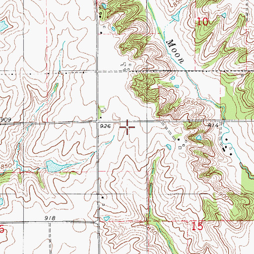 Topographic Map of Fun Valley Ski Area, IA