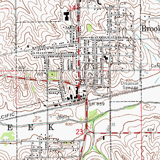 Topographic Map of Saint Patrick Church, IA