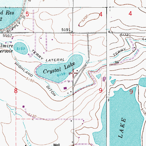Topographic Map of Crystal Dam, CO