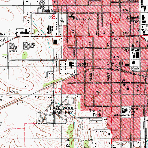 Topographic Map of Family Medicine, IA