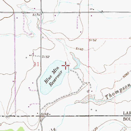 Topographic Map of Culver Dam, CO
