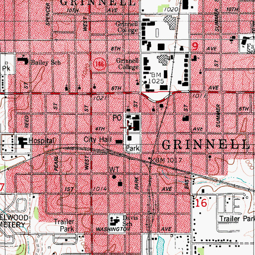 Topographic Map of United Church of Christ, IA