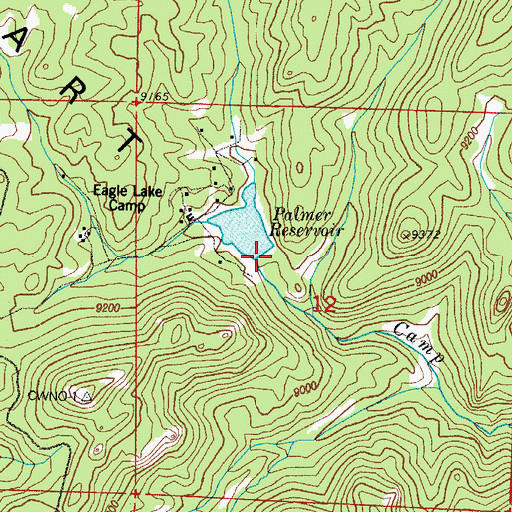 Topographic Map of Palmer Lake Number 5, CO