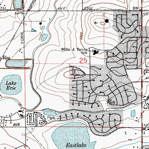 Topographic Map of Eagle Lake, CO