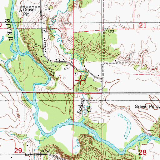 Topographic Map of Welden's Woods, IA