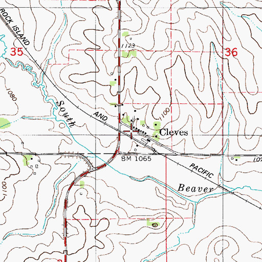 Topographic Map of La Yerba Post Office (historical), IA
