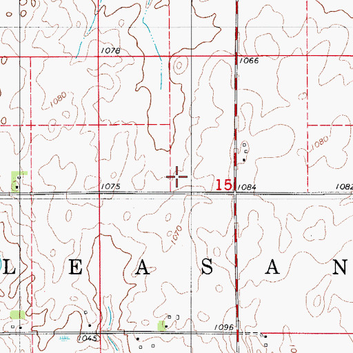 Topographic Map of Bunker Hill Post Office (historical), IA
