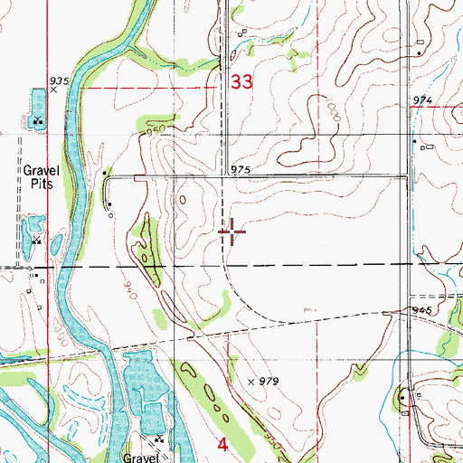 Topographic Map of Eldora Junction Post Office (historical), IA