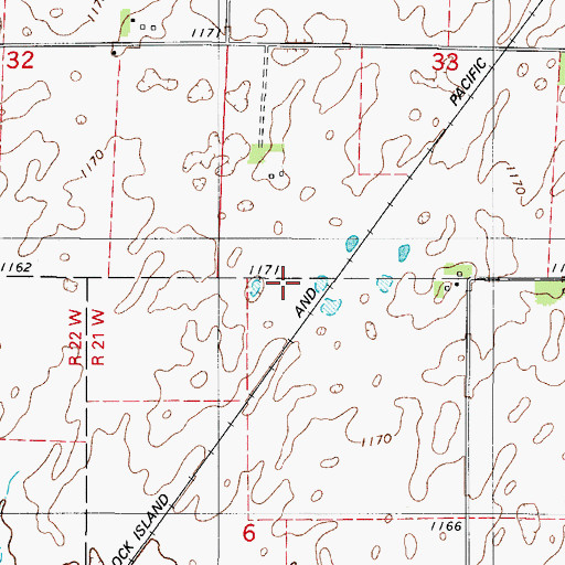 Topographic Map of Racine (historical), IA