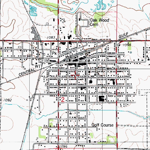 Topographic Map of Mercy Family Clinic, IA