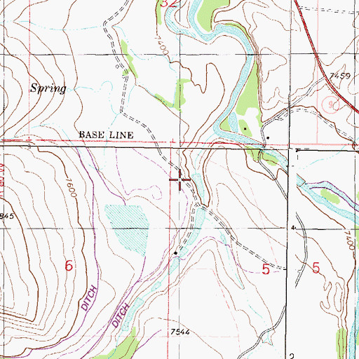 Topographic Map of Griggs Dam, CO