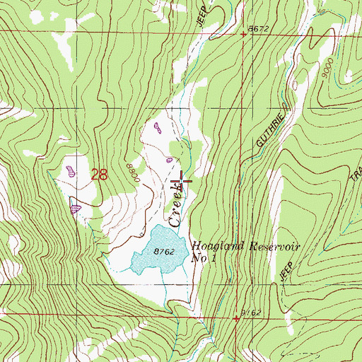 Topographic Map of Hoagland Number 1 Dam, CO