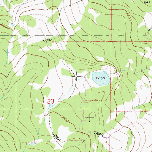 Topographic Map of Way Dam, CO