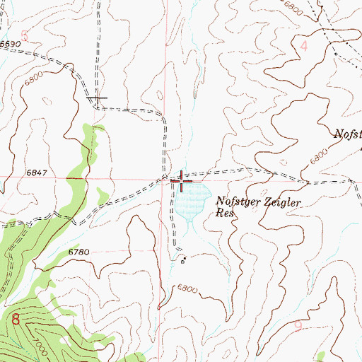 Topographic Map of Nofstger-Zeigler Dam, CO