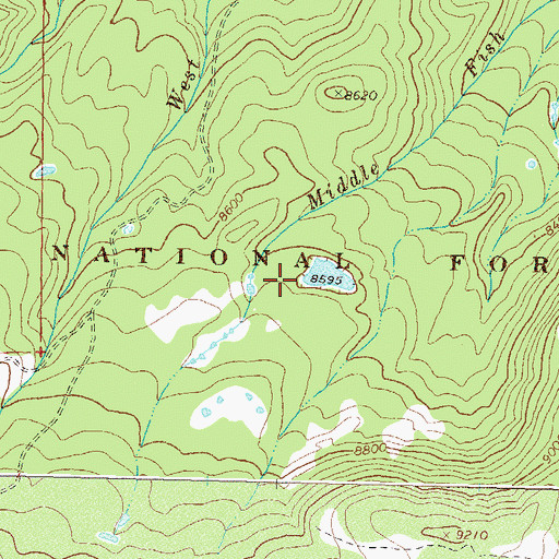 Topographic Map of Seaton Dam, CO