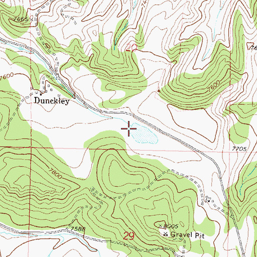 Topographic Map of James Yoast Marion Dam, CO