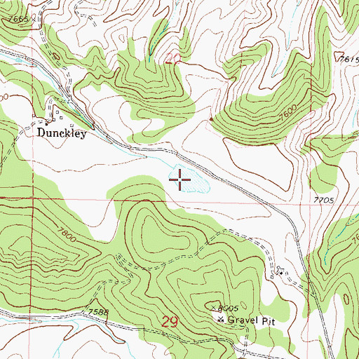 Topographic Map of James Marion Yoast Reservoir, CO