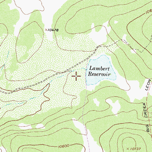 Topographic Map of Dawson Dam, CO