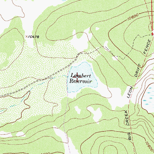 Topographic Map of Dawson Reservoir, CO