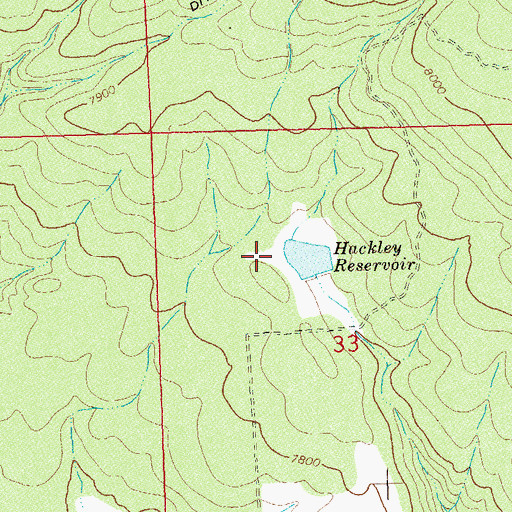 Topographic Map of L A Bar Dam, CO