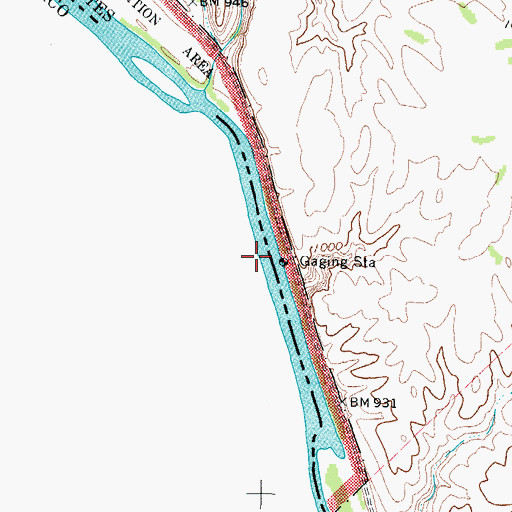 Topographic Map of McKee Springs, TX