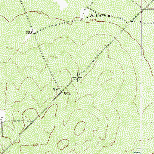 Topographic Map of El Pato Spring, TX