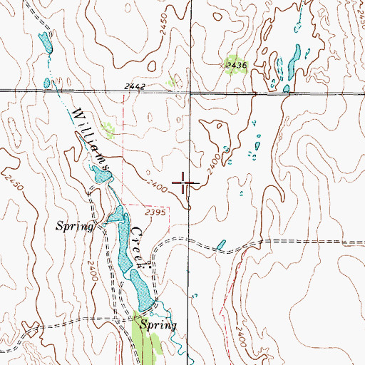 Topographic Map of Rathjen Springs, TX
