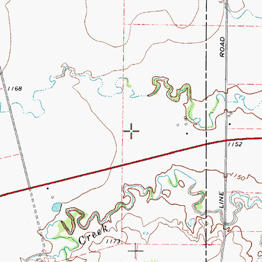 Topographic Map of China Springs, TX