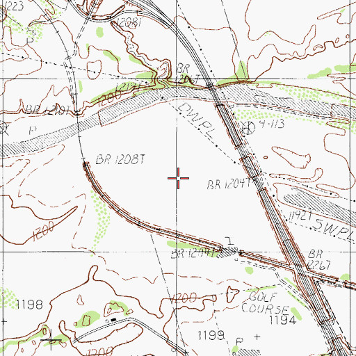 Topographic Map of Condon Springs, TX