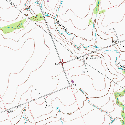 Topographic Map of Wilson Spring, TX