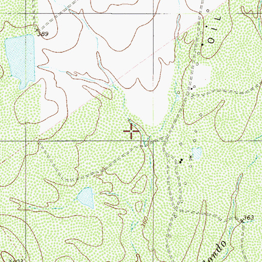 Topographic Map of Charco Redondo Spring, TX