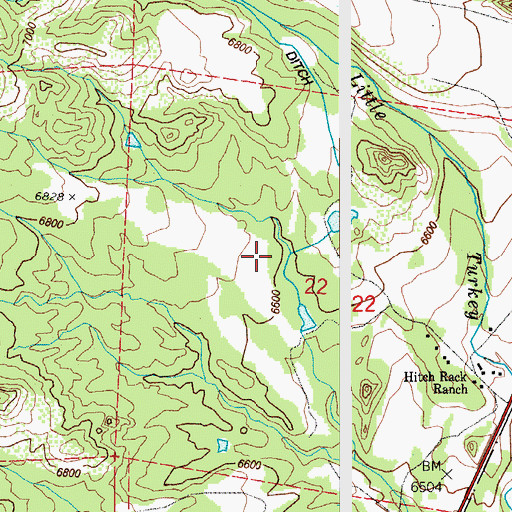 Topographic Map of Glen Cairn Dam, CO