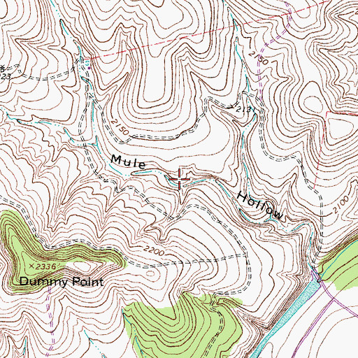 Topographic Map of Fort Terrett Spring, TX