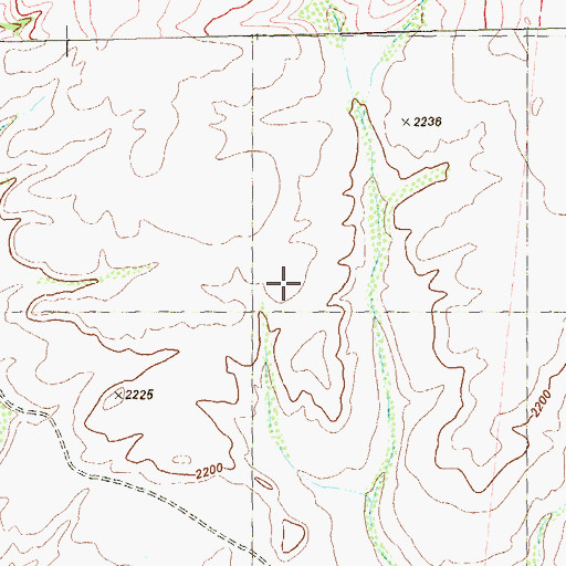 Topographic Map of Indian Wells Spring, TX