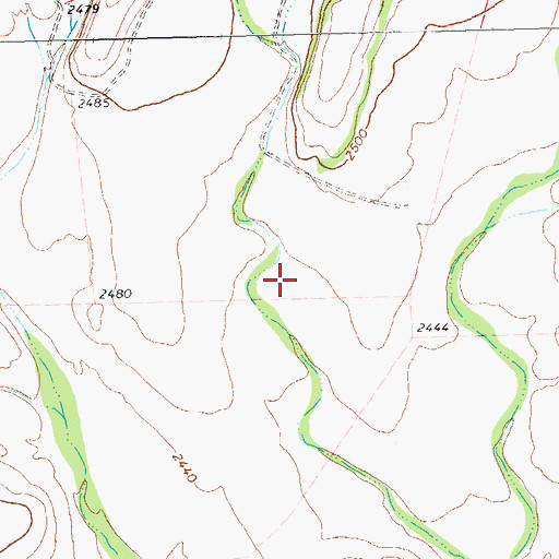 Topographic Map of King Springs, TX