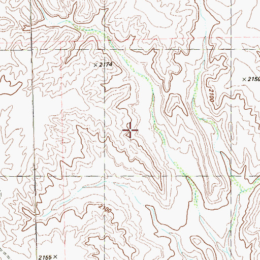 Topographic Map of Luis Guerra Springs (historical), TX