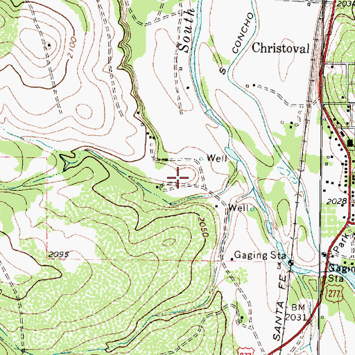 Topographic Map of Mill Spring, TX