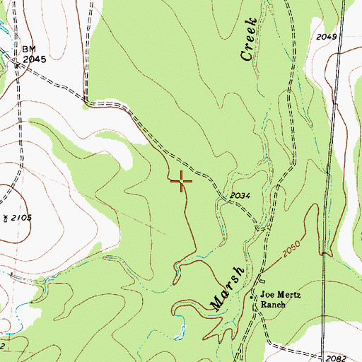Topographic Map of Rust Spring, TX