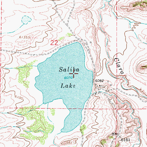 Topographic Map of Antonio Valdez Dam, CO