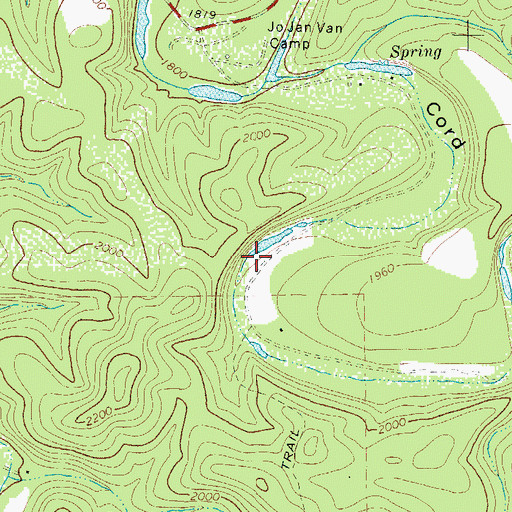 Topographic Map of Vander Stucken Springs, TX